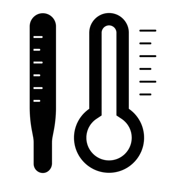 Ένα Επεξεργάσιμο Εικονίδιο Σχεδιασμού Του Θερμόμετρου — Διανυσματικό Αρχείο