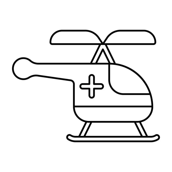 Icono Diseño Perfecto Ambulancia Aérea — Archivo Imágenes Vectoriales