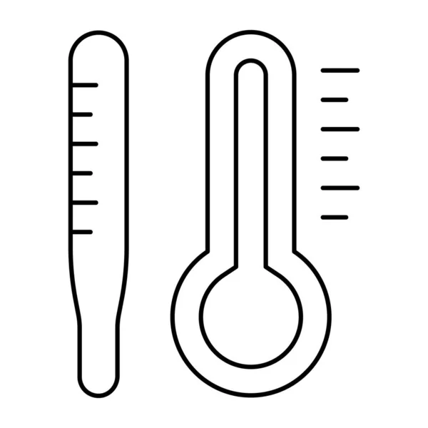 Редактируемая Иконка Термометра — стоковый вектор