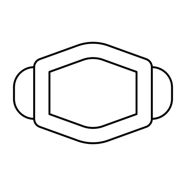 Modern Design Icoon Van Gezichtsmasker — Stockvector