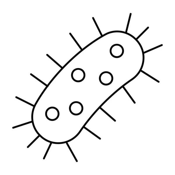 Icône Conception Parfaite Des Bactéries — Image vectorielle