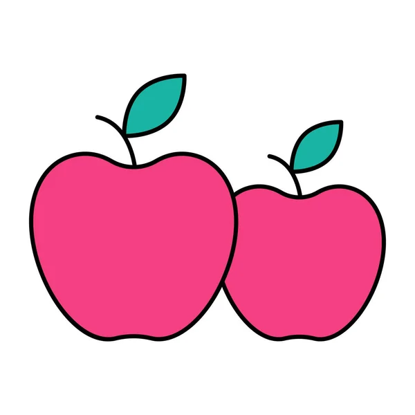 Piękna Ikona Wzornictwa Jabłka — Wektor stockowy