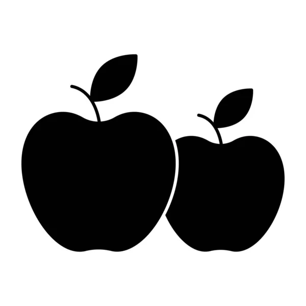 Piękna Ikona Wzornictwa Jabłka — Wektor stockowy