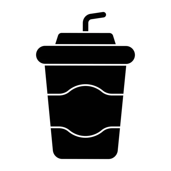 Editable Design Icon Takeaway Drink — Vector de stock