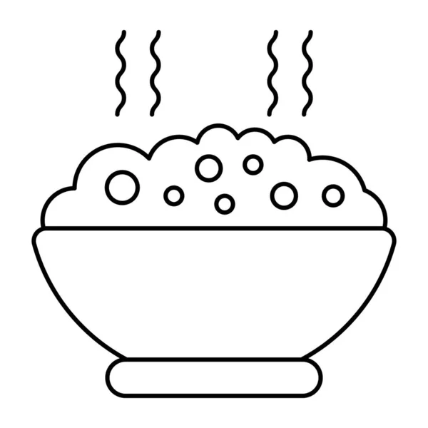 Food Bowl Icon Trendy Design — Stockový vektor