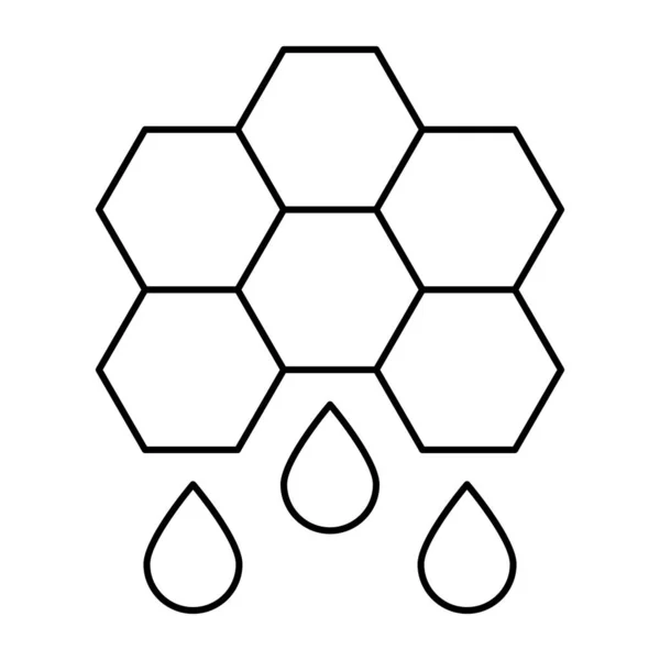 蜂蜜配方的完美设计图标 — 图库矢量图片