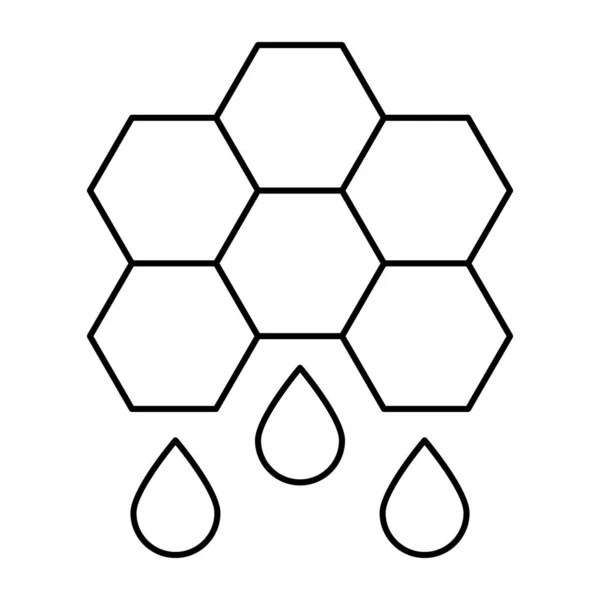 Dokonalá Designová Ikona Medového Vzorce — Stockový vektor