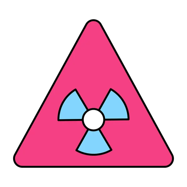 Trendy Vector Design Radioactive Sign — ストックベクタ