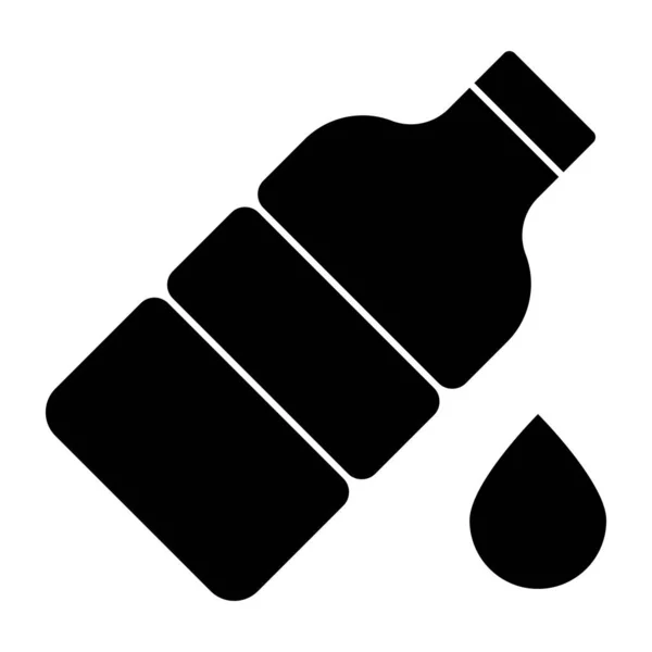 Icono Diseño Perfecto Botella Agua — Vector de stock