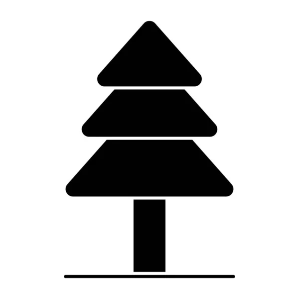 Editable Design Icon Conifer — стоковый вектор