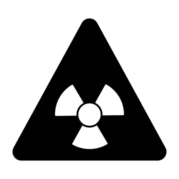 Trendy Vector Design Radioactive Sign — Vettoriale Stock