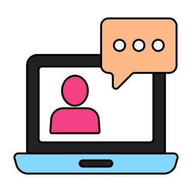 Moda tasarımında video çağrı simgesi