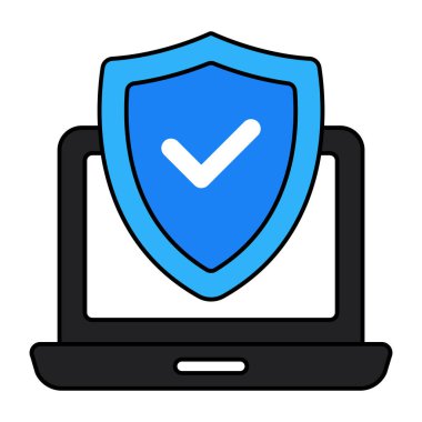 Güvenlik kalkanının düzenlenebilir tasarım simgesi