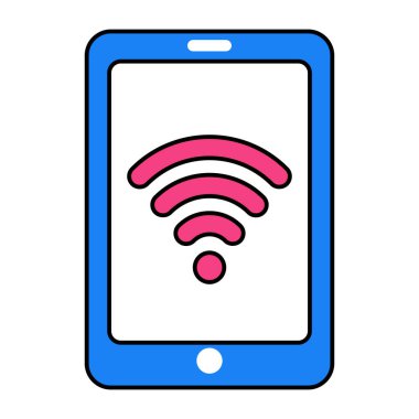 Mobil Wi-Fi 'nin modern tasarım simgesi