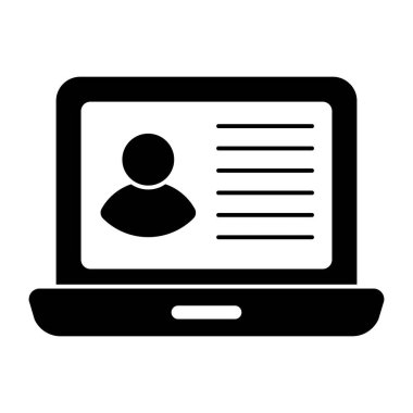 Çevrimiçi hesabın eşsiz tasarım simgesi