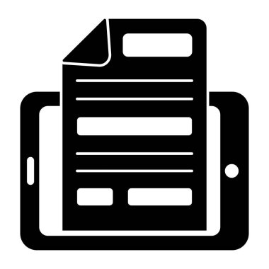 Çevrimiçi dosyanın sağlam bir tasarım simgesi