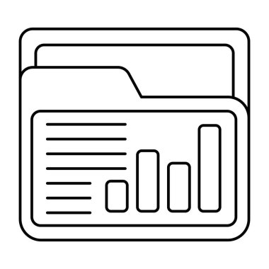 An icon design of business folder