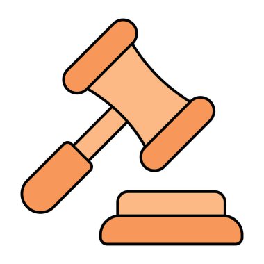 Açık artırmanın düzenlenebilir tasarım simgesi