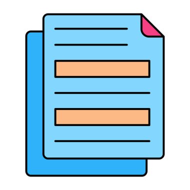 Katlanmış belgenin moda vektör tasarımı