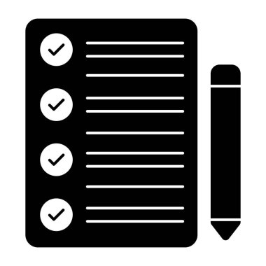 Kontrol listesinin eşsiz bir tasarım simgesi