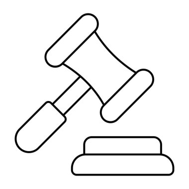 Açık artırmanın düzenlenebilir tasarım simgesi