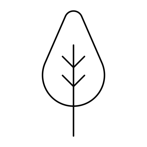Eine Perfekte Design Ikone Des Baumes — Stockvektor