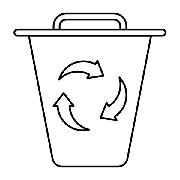 Vector Design Recycle Bin — Vetor de Stock