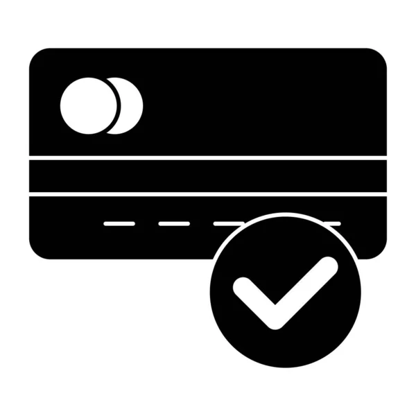 Perfect Design Icon Card Accepted — Stockvektor