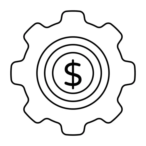 Trendy Design Icon Money Management — Stok Vektör