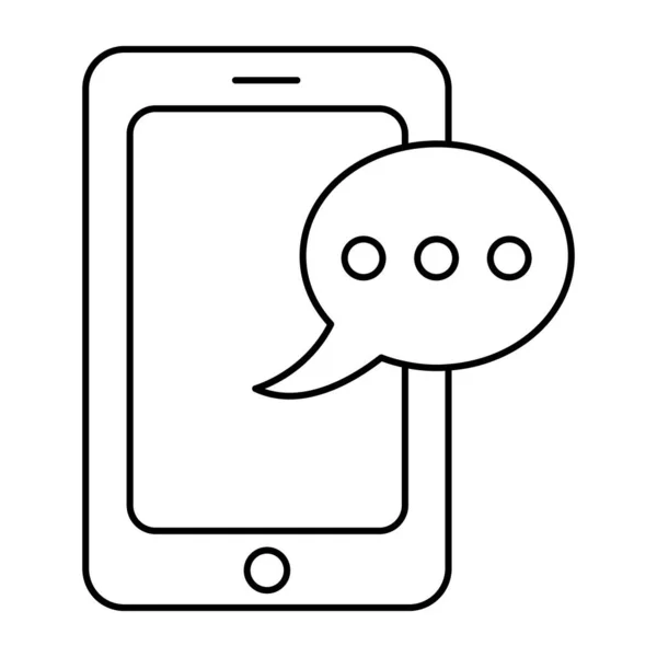 Perfect Design Icon Mobile Chat — Stockvektor