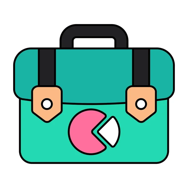 Editable Design Icon Briefcase — ストックベクタ