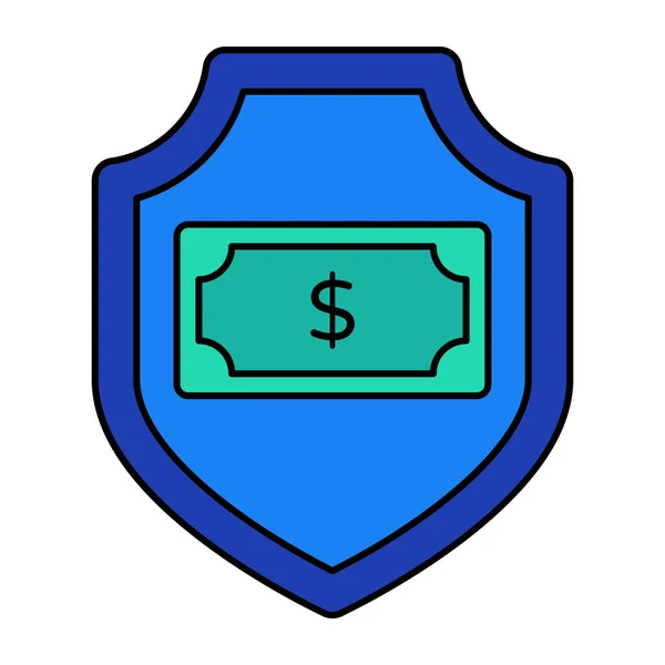 Perfect Design Icon Money Security — Archivo Imágenes Vectoriales