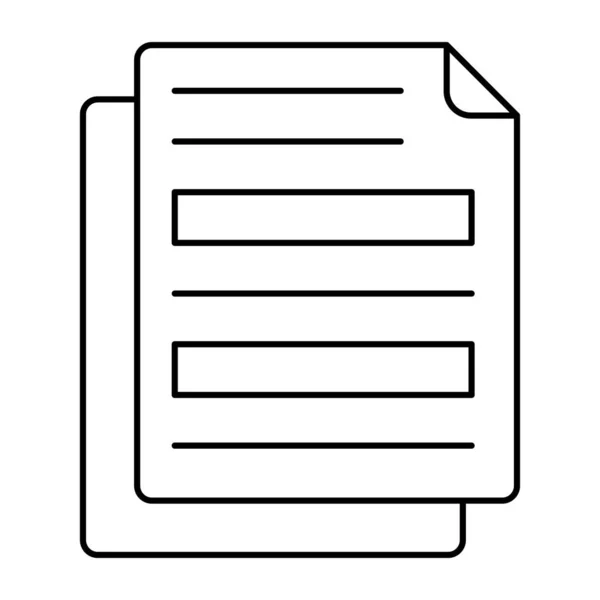 Trendy Vector Design Folded Document — Stockový vektor
