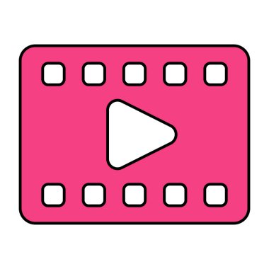 Video makarasının modern tasarım simgesi