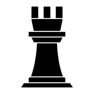 Satranç taşının mükemmel tasarım simgesi