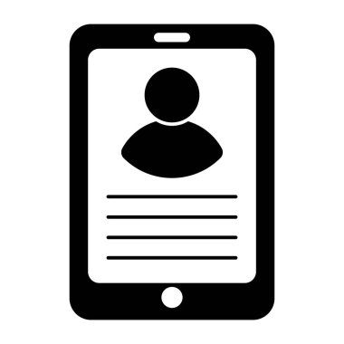 Mobil hesabın mükemmel tasarım simgesi