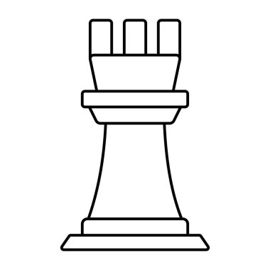 Satranç taşının mükemmel tasarım simgesi