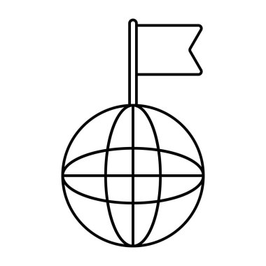 Küresel hedefin premimium indirme simgesi