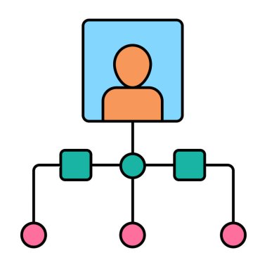 Paylaşım profilinin modern tasarım simgesi