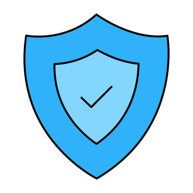 Güvenlik kalkanının düzenlenebilir tasarım simgesi