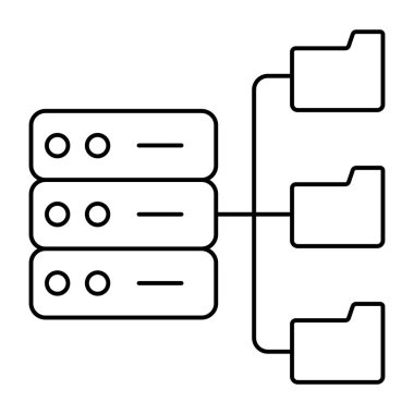 Sunucu ağının premimium indirme simgesi