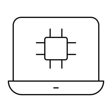        Çevrimiçi mikroçipin mükemmel tasarım vektörü 