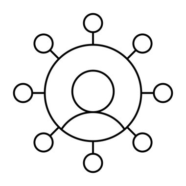 Kullanıcı bağlantısının düzenlenebilir tasarım simgesi