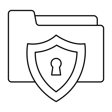 Dizin güvenliğinin premimium indirme simgesi