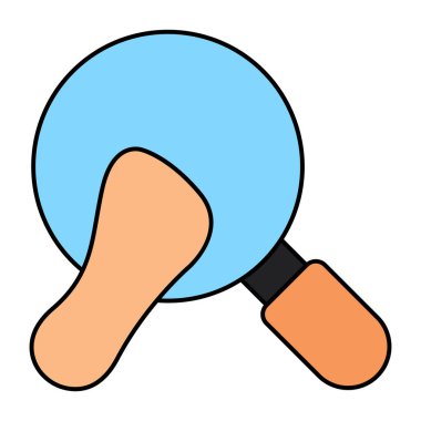 Arama ayak izinin düzenlenebilir tasarım simgesi