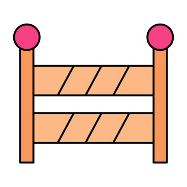 Yapılandırma bariyeri simgesi, düzenlenebilir vektör