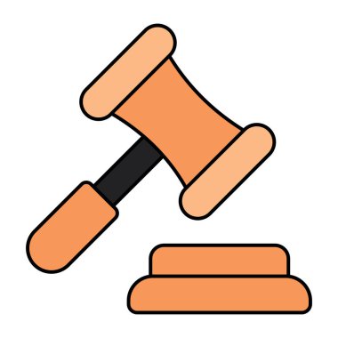 Açık artırmanın düzenlenebilir tasarım simgesi