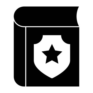 Hukuk kitabının bir simge tasarımı