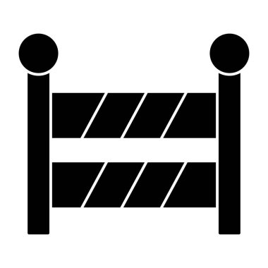 Yapılandırma bariyeri simgesi, düzenlenebilir vektör