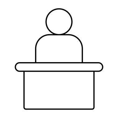 Tanık için düzenlenebilir tasarım simgesi